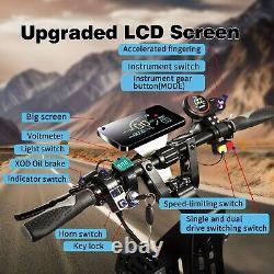 10000w 72v Dual Electric Scooter With Seat 14 Off Road Free Tire Folding Adult