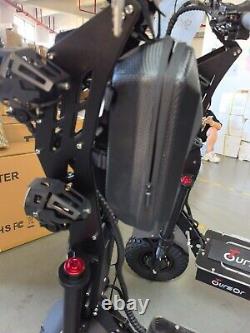 10000w 72v Dual Electric Scooter With Seat 14 Off Road Free Tire Folding Adult