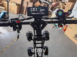 10000w 72v Dual Electric Scooter With Seat 14 Off Road Free Tire Folding Adult