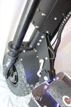 10000w 72v Dual Electric Scooter With Seat 14 Off Road Free Tire Folding Adult