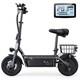 1000W Adult Electric Scooter With Seat 37Mi Long Range E-Scooter Commuter 28MPH