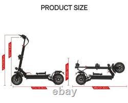 1000W Electric Scooter Adults Wide Middle Dashboard Commute E-Scooter with Seat