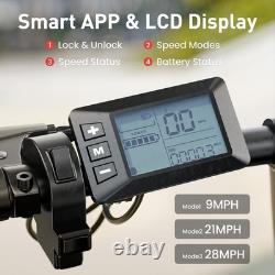 1000W Electric Scooter With Seat APP Commuter E-Scooter Max. 45Miles Range 28MPH