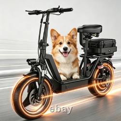 1000W Electric Scooter withSeat 14 Adults Commuting E-Scooter 25MPH 45Miles Range