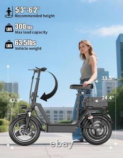 1000W Electric Scooter withSeat 14 Adults Commuting E-Scooter 25MPH 45Miles Range