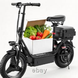 1000w Peak Adult Electric Scooter with Seat 14 Tire 48V 15AH 25MPH 45 Miles