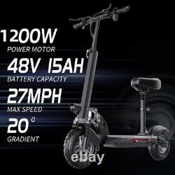 10Electric Scooter Adults 1200W Motor 25mph 35Miles Range E Scooter for Adults