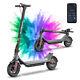 10.2ah Powerful Electric Scooter Kick E Scooter Foldable Long Range+app New 2024