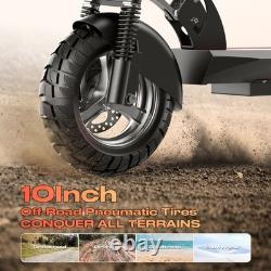 10'' Electric Scooter With Seat Peak 1000W Folding Commuter E Scooter 45 Miles