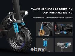 10'' Electric Scooter With Seat Peak 1200W Folding Commuter E Scooter 45 Miles