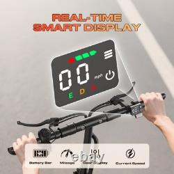 10 adult Electric Scooter with Seat 48V 800W E Scooter 35 Miles Folding Commuter