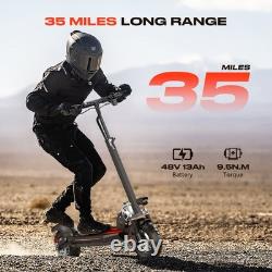 10 adult Electric Scooter with Seat 48V 800W E Scooter 35 Miles Folding Commuter