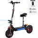 11 Adult Electric Scooter Foldable 1000W Urban Commuter Off Road E-Scooter+Seat