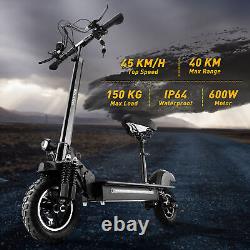 11 Adult Electric Scooter Foldable 1000W Urban Commuter Off Road E-Scooter+Seat