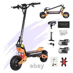 11in Folding Electric Scooter 5000W 52V 26AH Dual Motor Adult Off Road Tire