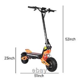11in Folding Electric Scooter 5000W 52V 26AH Dual Motor Adult Off Road Tire