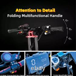 11in Folding Electric Scooter 5000W 52V 26AH Dual Motor Adult Off Road Tire