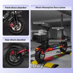 1200W Adult E-Scooter 25/34Mi Range, 34mph, 11 All-Terrain Tires, Seat