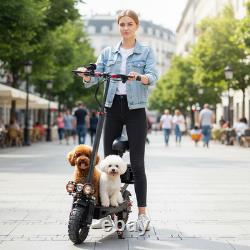 1200W Adult E-Scooter 25/34Mi Range, 34mph, 11 All-Terrain Tires, Seat