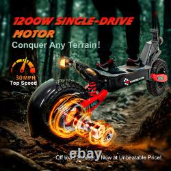 1200W Electric Scooter for Adult 48V13AH 30MPH 11'' City Commuting E-Scooter