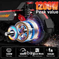 1200W Electric Scooter for Adults Folding Off Road E-Scooter 48V 17.5AH 30MPH US