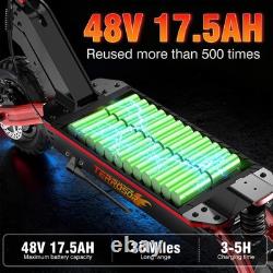 1200W Electric Scooter for Adults Folding Off Road E-Scooter 48V 17.5AH 30MPH US