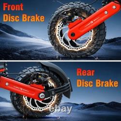 1200W Electric Scooter for Adults Folding Off Road E-Scooter 48V 17.5AH 30MPH US