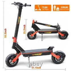 1200W Electric Scooter for Adults Folding Off Road E-Scooter 48V 17.5AH 30MPH US