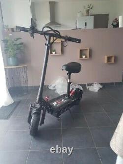 1200w Folding Electric Scooter With Seat Adults 80-120kms Range 45km/h 10 Tires