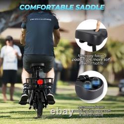 12.5 Adults Electric Scooter with Seat and Basket, 20 Miles Folding E Scooter