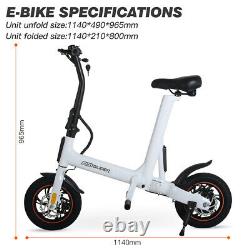12 Folding Electric Bike Mini Bicycle Cycling 250W 7.8AH E-Bike City Commuter