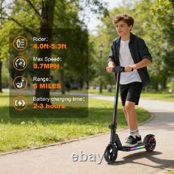 130W Electric Scooter for Adults, Up to 9 MPH, Folding E-Scooter, for kids 6+