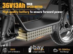 14 Adults Electric Scooter with Seat 1000W 45 Miles Foldable E-Scooter for Pets