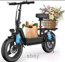 14 Electric Scooter for Adults 1000W 25 MPH 35 Miles Range E-Scooter with Seat