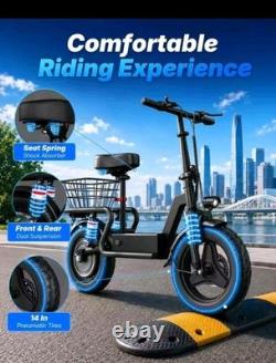 14 Electric Scooter for Adults 1000W 25 MPH 35 Miles Range E-Scooter with Seat