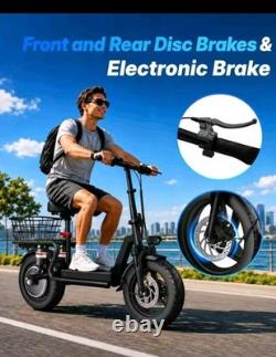 14 Electric Scooter for Adults 1000W 25 MPH 35 Miles Range E-Scooter with Seat