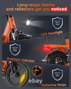 14'' Electric Scooter with Seat 48V 1000W 20Mph Seated Scooter E-Scooter Adults