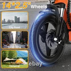 14'' Electric Scooter with Seat 48V 20Mph Seated Scooter E-Scooter Ebike Adults