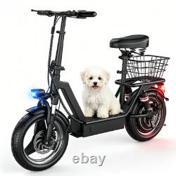 14 Foldable Electric Scooter for Adults 1000W 25MPH 45Miles E Scooter with Seat