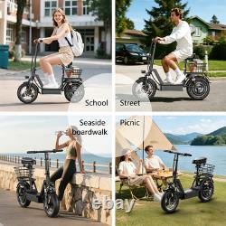 14 Foldable Electric Scooter for Adults 1000W 25MPH 45Miles E Scooter with Seat