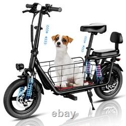 14 Folding E Scooter with Seat 850W 48V Commuter Electric Scooter 330lbs 22MPH