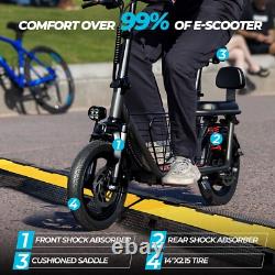 14 Folding E Scooter with Seat 850W 48V Commuter Electric Scooter 330lbs 22MPH