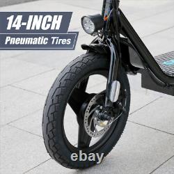 14 Peak 1200W Electric Scooter with Seat&Basket, Commuter Ebike for Adult&Teen