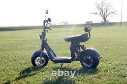 1500W 60V Fat Tire Electric Scooter Moped Bike
