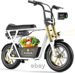 1500W Electric Scooter for Adults Teens 16 Fat Tire 25MPH with Seat & Basket