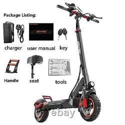 2000W Dual Motor Folding Electric Scooter Adult with Seat 31MPH Urban Commuter