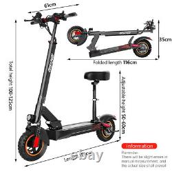 2000W Dual Motor Folding Electric Scooter Adult with Seat 31MPH Urban Commuter