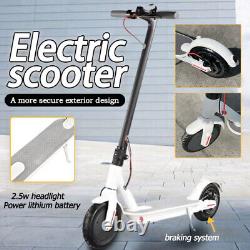 2024 600W 35KM/H Electric Scooter 30KM Adult Fold Travel e Bike White with Seat