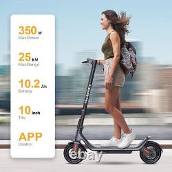 2024 Adult Electric Scooter 10.2ah Max 350w With App 10'' Foldable Escooter