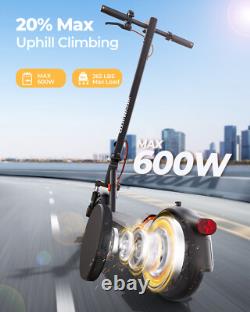 2026 600W Electric Scooter Adults Folding E-Scooter with APP & Shock Suspension